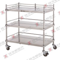 Stainless steel apparatus trolley