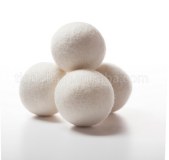 7cm wool dryer balls, 6pcs per pack in cotton bags