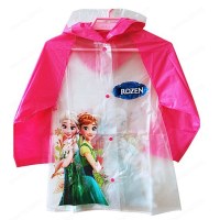 Disney Frozen Children's Raincoat Kids Elsa and Anna Rainwear Waterproof Cartoon Snow...