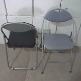 Supply Folding chair, folding table,2 tier black glass unit, Black shelf 3 tier, Black...