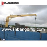 Hydraulic straight stiff boom deck marine crane/Hydraulic fixed boom marine deck crane