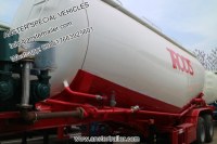 30 40 50 60 m3 Cbm polvo a granel seco Cement Tanker Remolque con material Q235