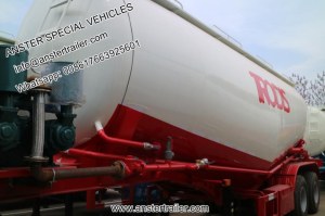 30 40 50 60 m3 Cbm polvo a granel seco Cement Tanker Remolque con material Q235