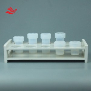 Small format sample preservative PFA vials