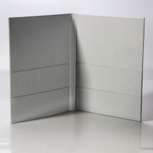White PU Leather Menu Folder
