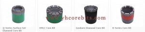 Surface-Set Diamond Core Drill Bit Hmlc For Concrete / Granite / Stone