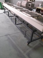 Water bath/trough strand for extrusion