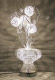 Lámparas de jarrón de flores artesanales