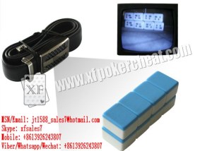 Cinturón de cuero XF con la cámara para ver el mahjong marcada