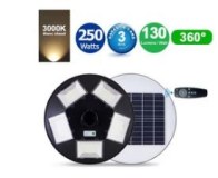 Lampe solaire pour extérieur - Série OVNI - 250 Watts - 32 500 Lumens - 130 Lumens / Wa...