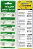 Mitsubishi brand alkaline button cell battery LR626 0% Hg