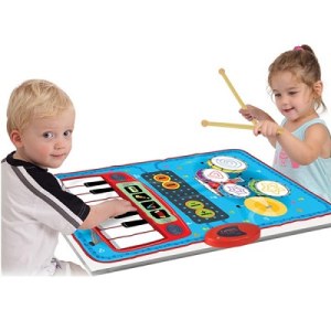 Mini 2 in 1 Music Jam Mat, 70 x 45 cm, 2 Player, 13 Keys