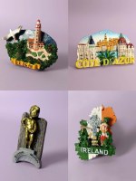Fabricants magnets souvenirs 3D pour frigo en résine synthétique