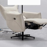 Sofá individual eléctrico de estudio minimalista moderno multifuncional cómodo reclinable de cuer...