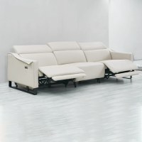 Reposabrazos de sofá de sala de estar de piel de vaca de primera capa minimalista moderno diseño...