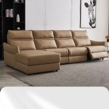 Sofá multifuncional moderno minimalista nórdico combinación de sala de estar sofá eléctrico de cuero