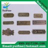 High Quality Antique Copper Metal Label For Furniture/Brass Nameplate/Customized Log Em...