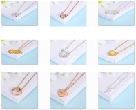 925 silver material, hot-selling necklaces in silver, gold, rose gold colors