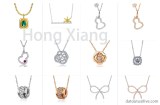 Design simple bow necklace flower necklace
