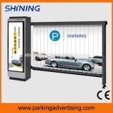 Advertising barrier for parking