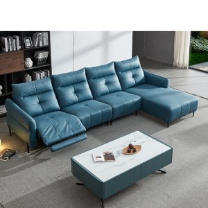 2022 nueva tecnología sofá de tela eléctrico multifuncional italiano esquina sala de estar espaci...