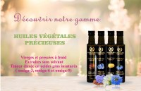 Vente des huiles végétales(huile de nigelle ,huile de sésame ....)
