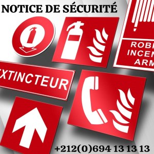 Notice de sécurité incendie Rabat Maroc