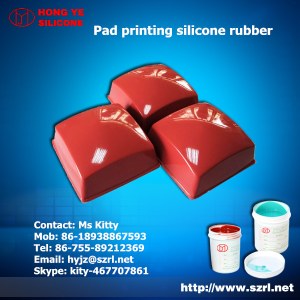 Pad printing silicone rubber