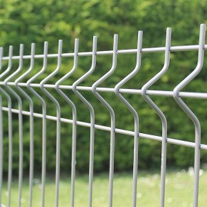 Panel de valla de malla de alambre 3D Pliegues curvos Panel de malla soldada Galv. con...
