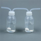 PFA Gas Wash Bottle High-purity Low Blank Value Easy Clean for Laboratory Analysis Chem...