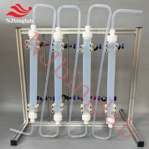 NJbinglab PFA multi-stage filtration columns, for semiconductor lab