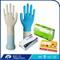 ECO-friendly CE ambidiestro médico vinilo examen guantes no estéril