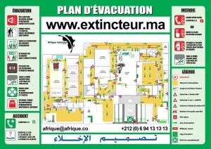 Maroc plans exercice formation évacuation incendie