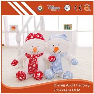 Plush Christmas Snowman Color Custom