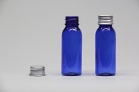 30ml blue PET bottle with aluminium cap
