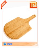 Broad wooden chopping board with handle