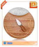 Wooden cheese set with oval ceramic bowl(3 pieces)