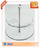 Double-deck glass food holder
