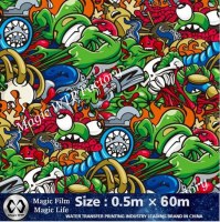 Skull Pattern Width 0.5M Length 60M Water Transfer Printing Film Skull From Magic WTP