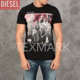 FOURNISSEUR DE LA MARQUE DIESEL LOT 8 T SHIRTS DIESEL "LAPPA" NOIR 2015 EN LIQUIDA...