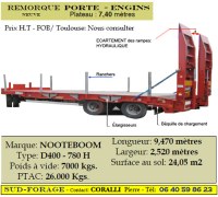 SUD FORAGE : Remorque Porte-engins Nooteboom        SUD-FORAGE-france