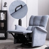 Nuevo sofá eléctrico funcional de tela de un solo asiento moderno minimalista gris Rock...