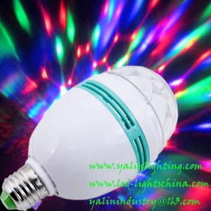 Rotación RGB bombilla LED, E27 B22 a todo color DJ de discoteca rodante iluminación, cr...