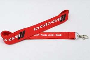 Offset print lanyard