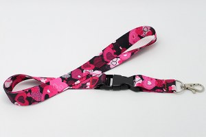 Screen print lanyard