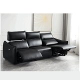 Nuevo sofá funcional negro Simple moderno asiento de reposacabezas de doble Motor cómod...