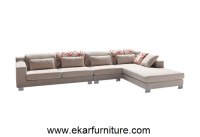 Reclinable sofá de tela sofá seccional moderno YX267