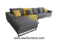 Sofá gris moderno y amarillo conjunto de sofás sofá YX289 sección