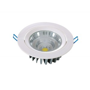 Spot encastrable à LED COB - Conso 12W - Rendu 120W - Diam. 138x51mm - 900 LM - Découpe...