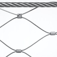 Malla de seguridad de cable de acero inoxidable flexible / malla de barandilla de inox